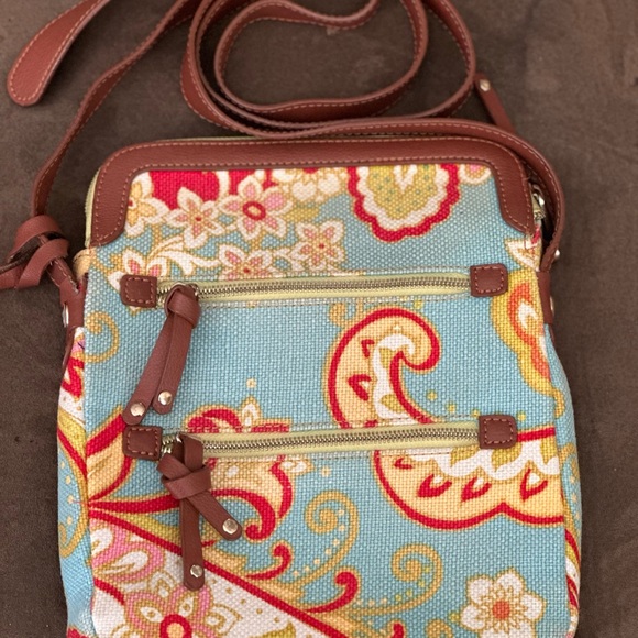 UC - Spartina 449 crossbody bag and coin purse / Paisley - Picture 3 of 13